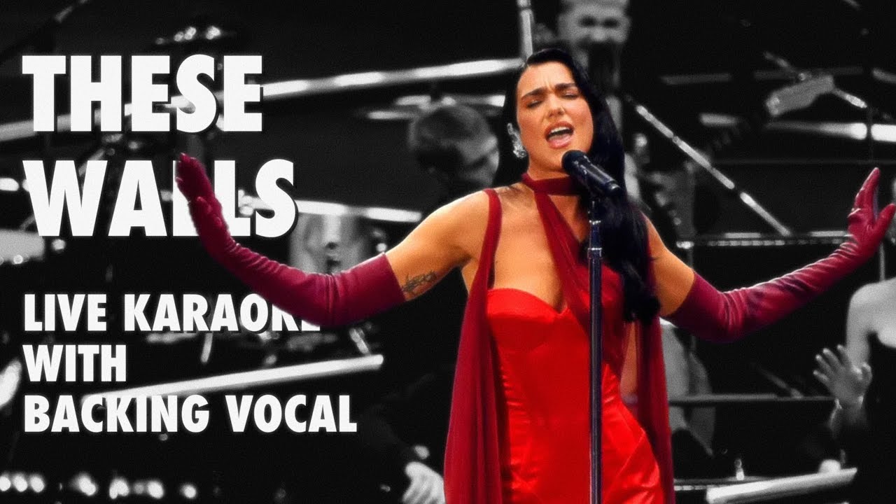 These Walls - Live Karaoke Dua Lipa from the Royal Albert Hall