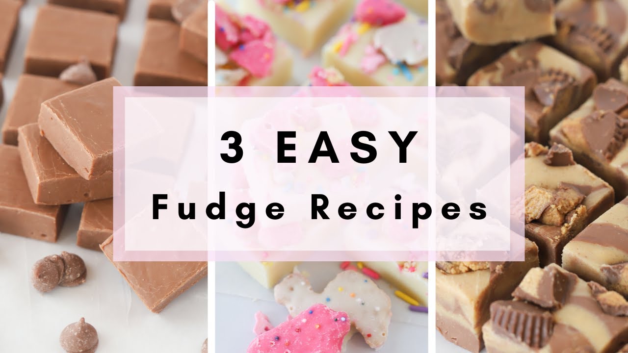 3 EASY Fudge Recipes-Homemade Fudge!!