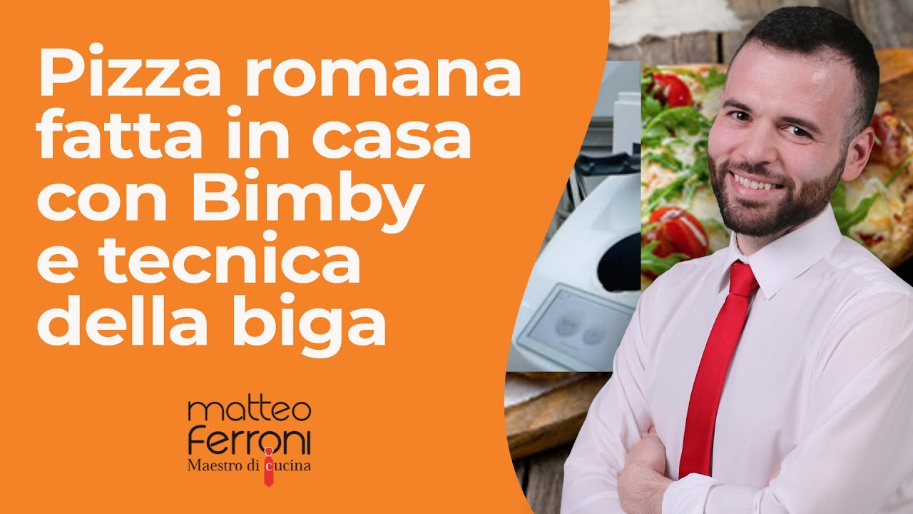 Pizza romana fatta in casa con Bimby e tecnica della biga
