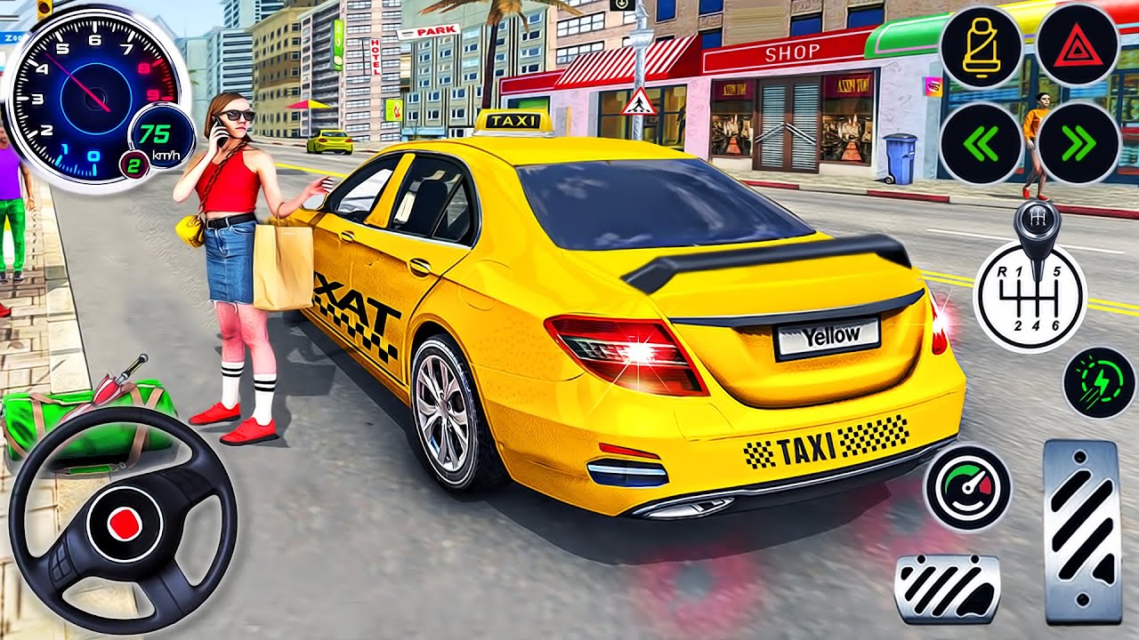 US Taxi Prado Car Cab Parking Simulator - Car Driving in Open World City 3D - Android GamePlay