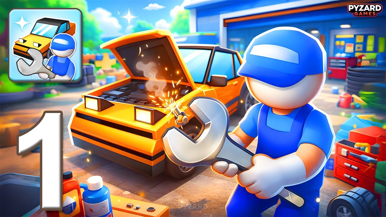 My Super Garage - Gameplay Walkthrough Part 1 - Repair Cars Earn Money (Android, iOS)