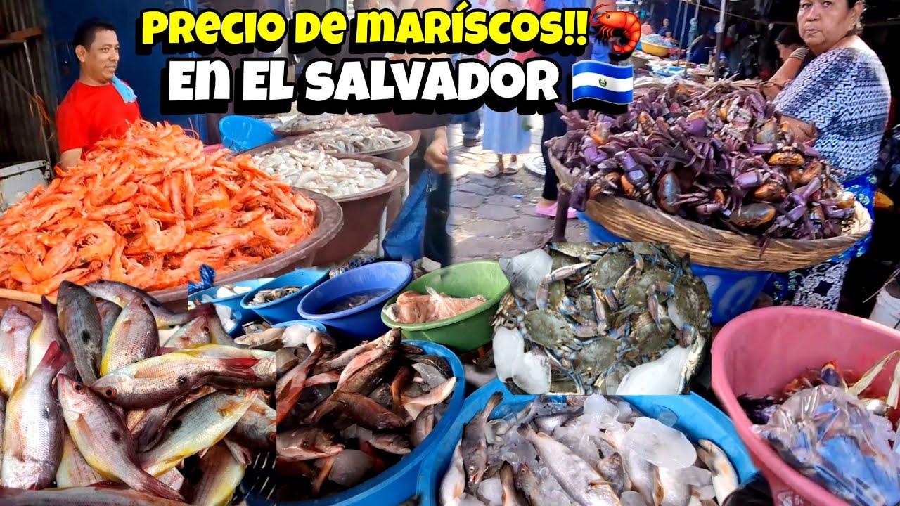 🚨precio de MARÍSCOS🦐🐟 EN MERCADO REGIONAL DE USULUTÁN EL SALVADOR 🇸🇻