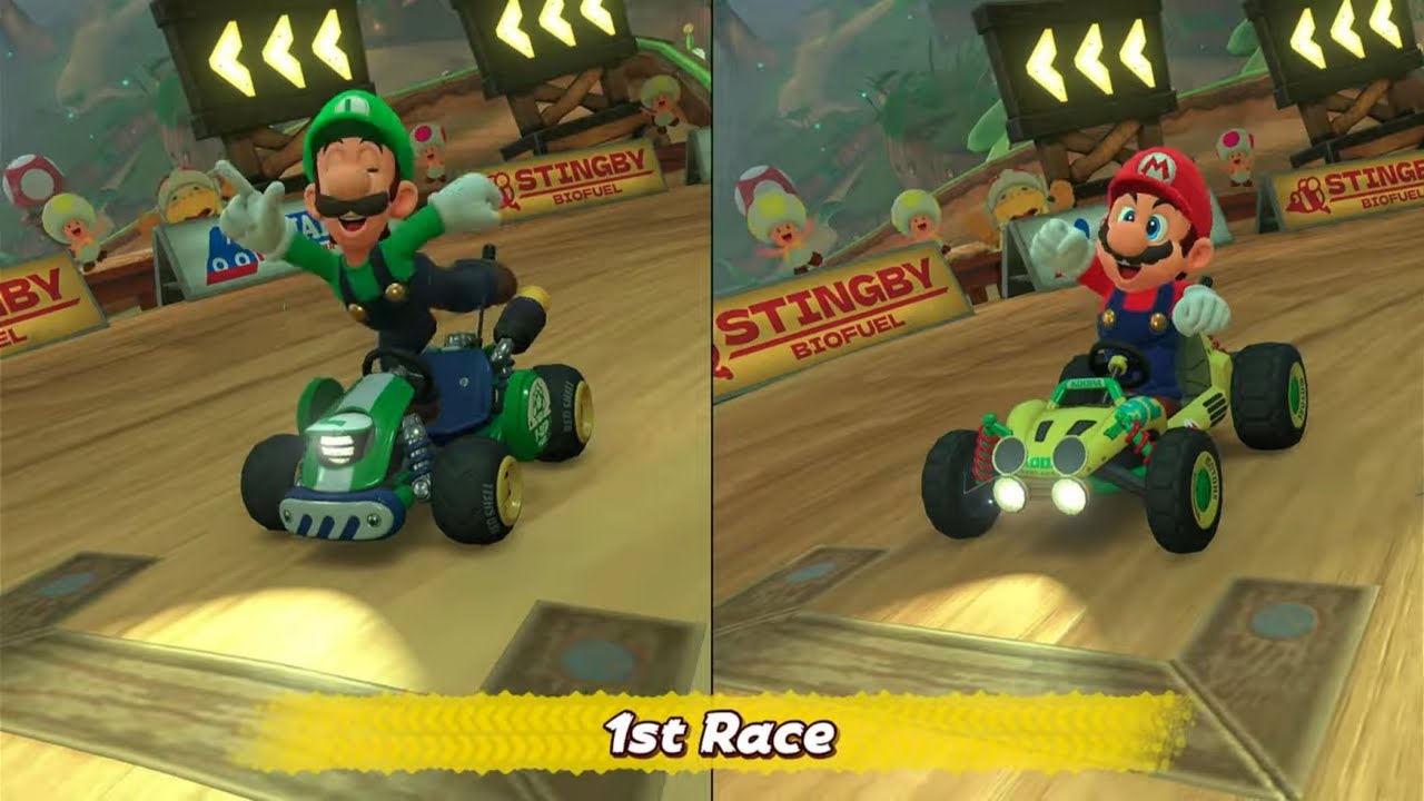 Mario Kart World | Special Cup | 2 Player (Luigi vs Mario) | 4K