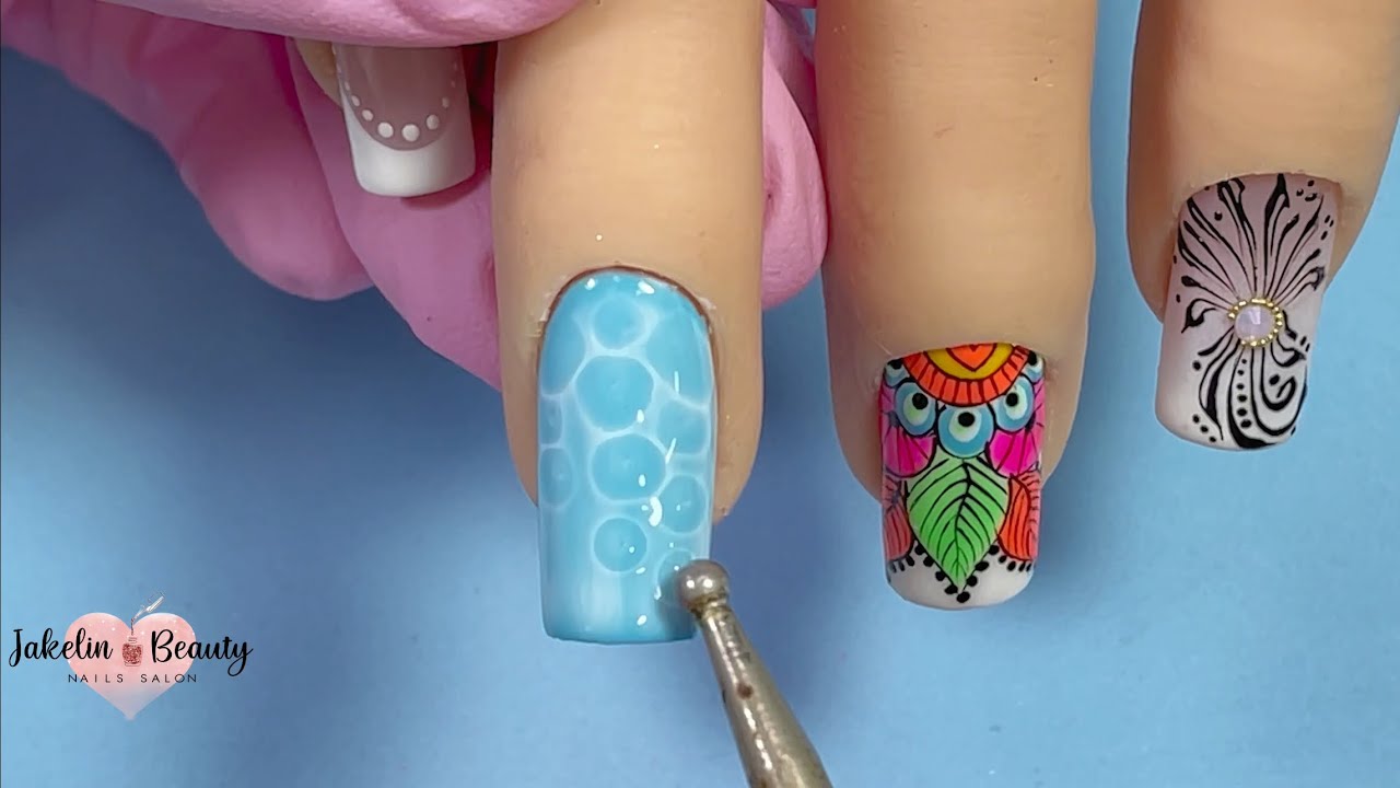 💖COMO HACER EFECTO BURBUJAS DE AGUA EN UÑAS PASO A PASO✨💅 #BURBUJASENLASUÑAS #EFECTOBURBUJAUÑAS