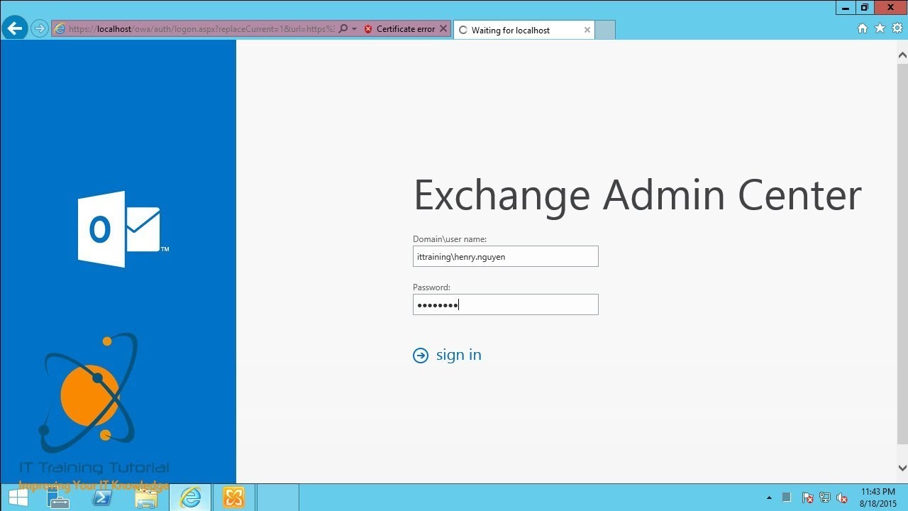 Exchange 2016 Hybrid |  Part 2: Install MS Exchange 2016 in Window Server 2016