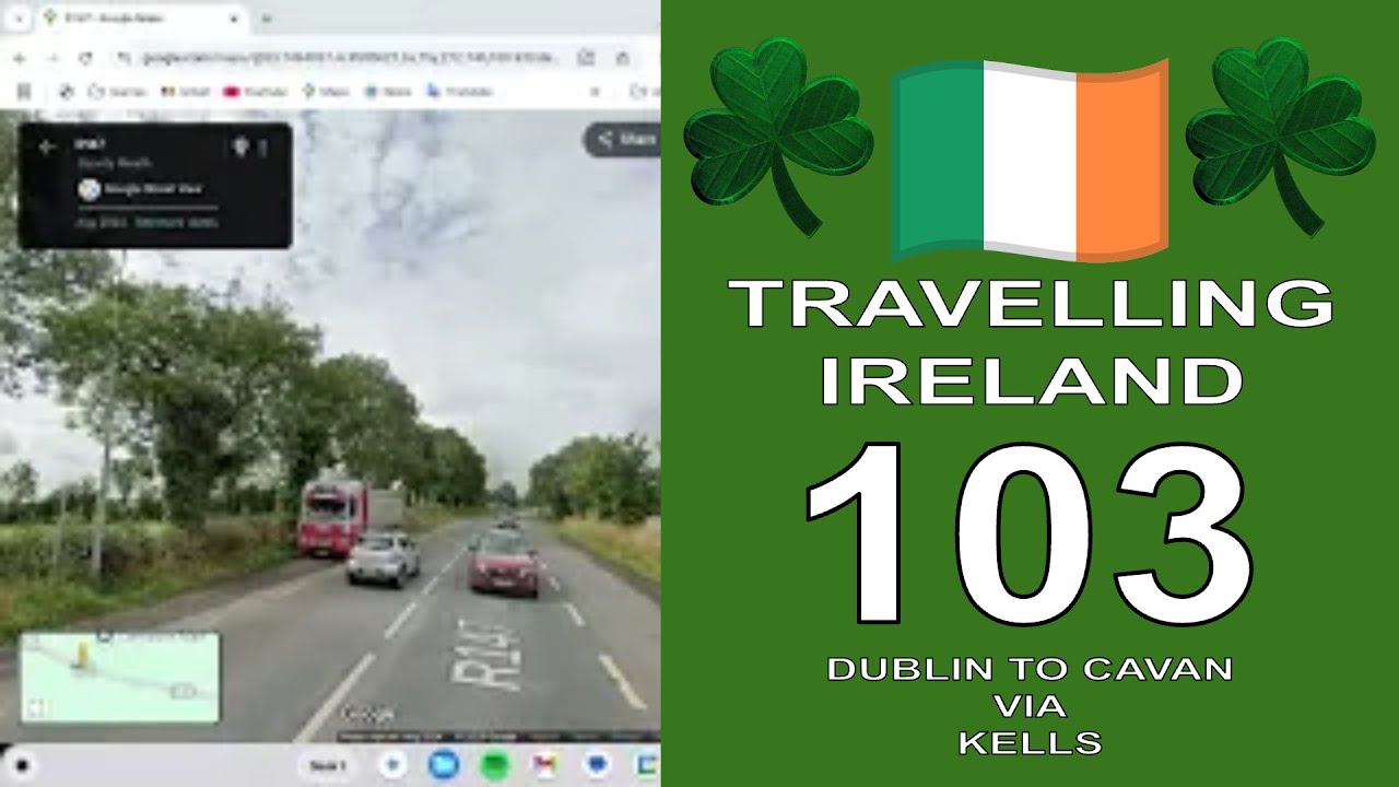 Travelling Ireland - Irish Road 103 - Dublin to Cavan via Kells