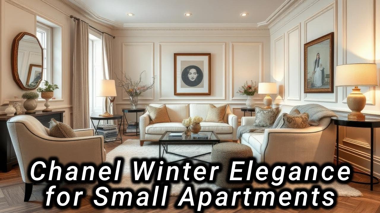 Creating Chanel Winter Elegance in a Small Apartment ❄️ Timeless Living Room Luxury