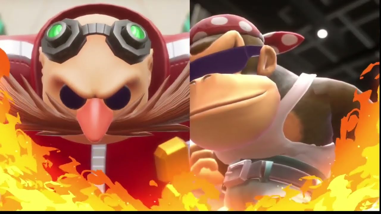 [STRONG LANGUAGE] AoStH Robotnik vs. Funky Kong - Sonic Racing CrossWorlds Mods