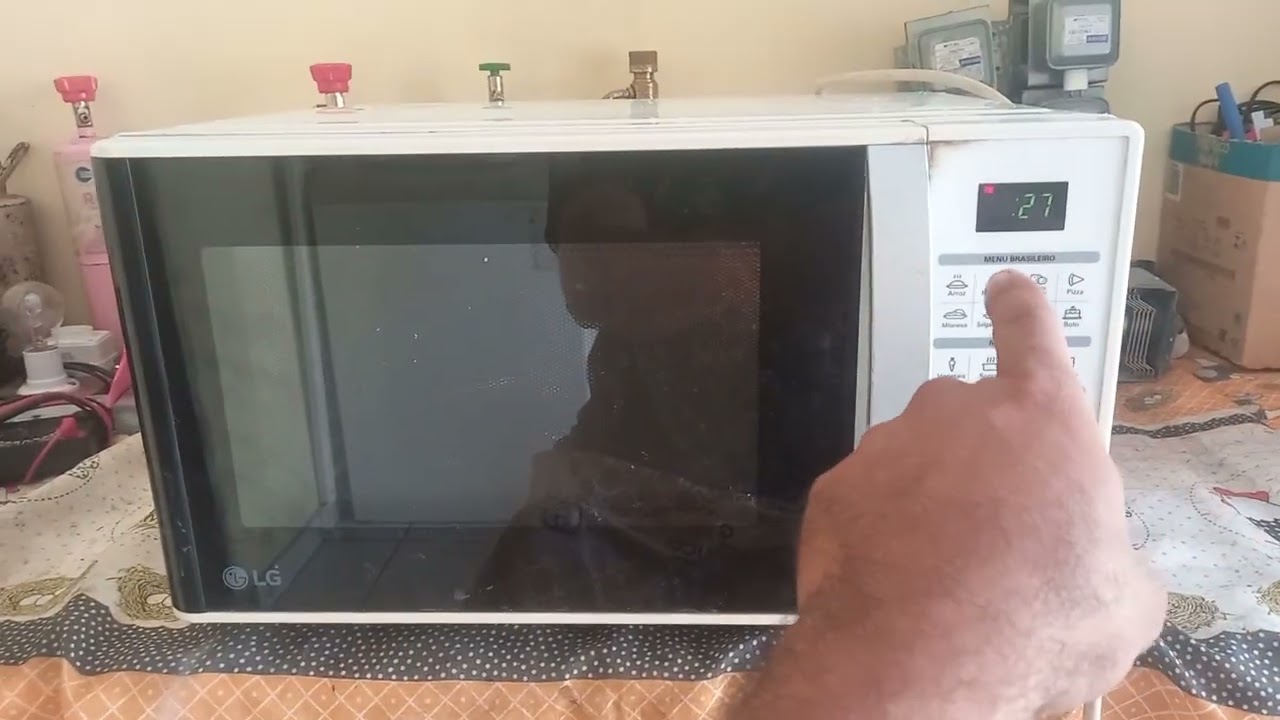 Microondas LG MS3052R não aquece os alimentos parte 01