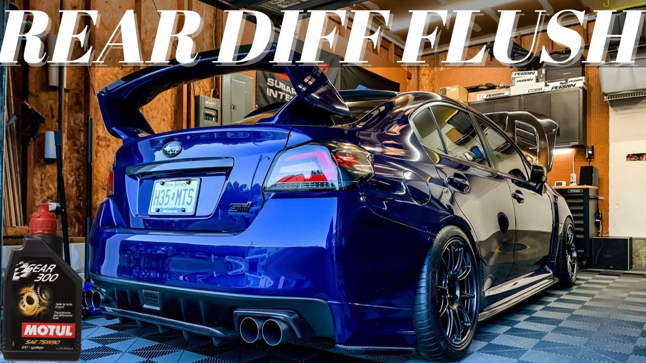 Промывка заднего дифференциала Subaru STI | Motul 75w90