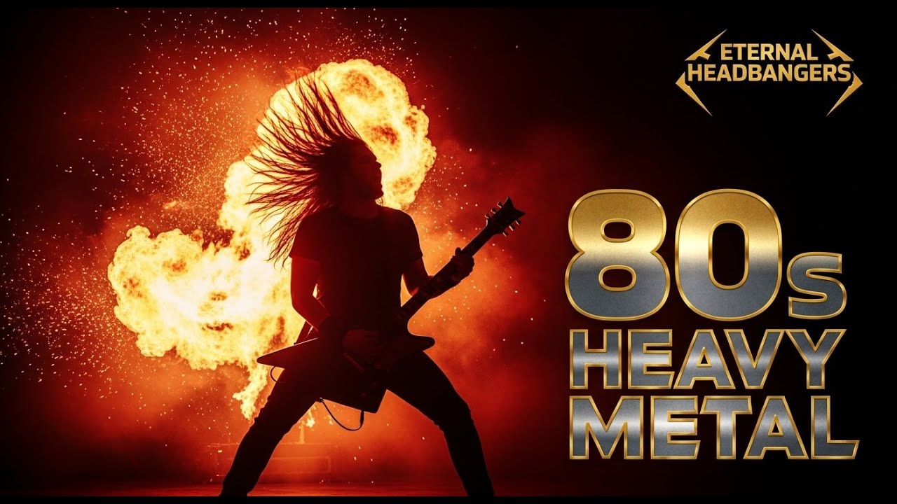 Midnight Speed Across Iron Roads | 80s Heavy Metal Classic Style