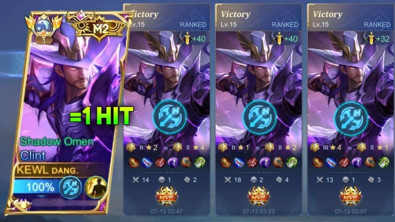 TRYING 2023 CLINT ONE SHOT EMBLEM AND BUILD IN SOLO RANKED! (100% WINSTREAK!)