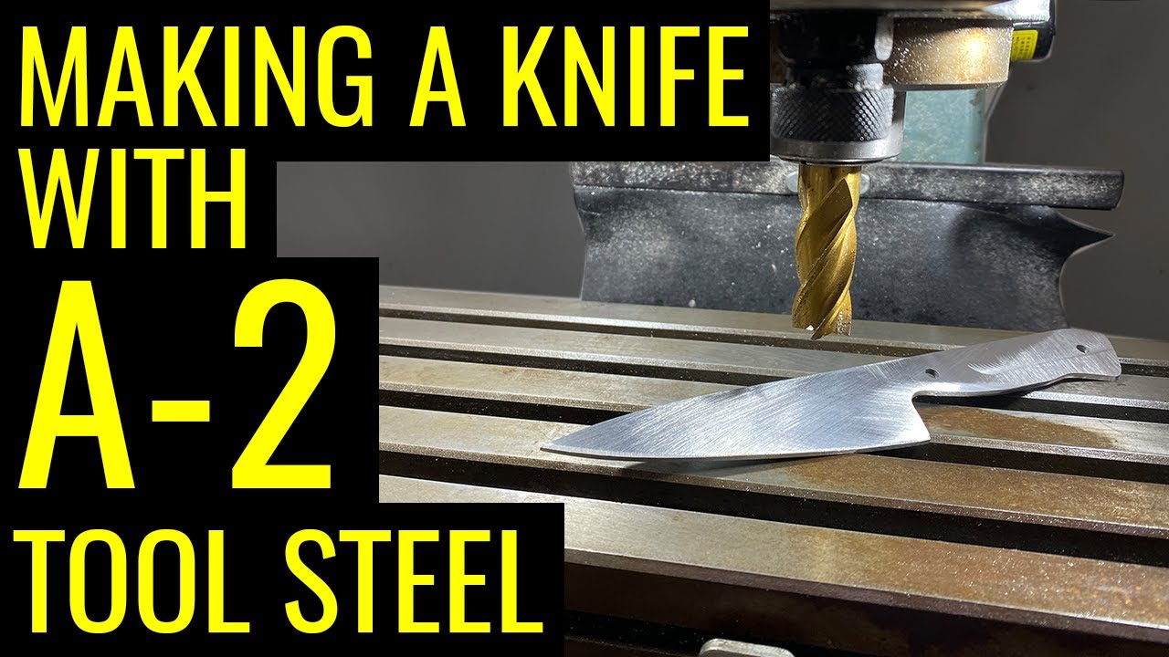 Making a Knife with A-2 Tool Steel - Step 1: Milling & Profiling