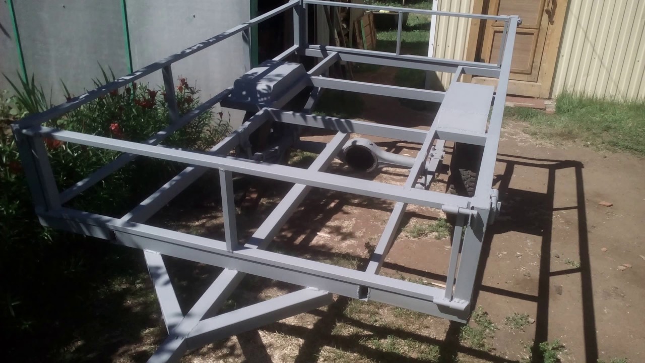 Homemade trailer for mini tractors. Part 1 / Самодельный прицеп