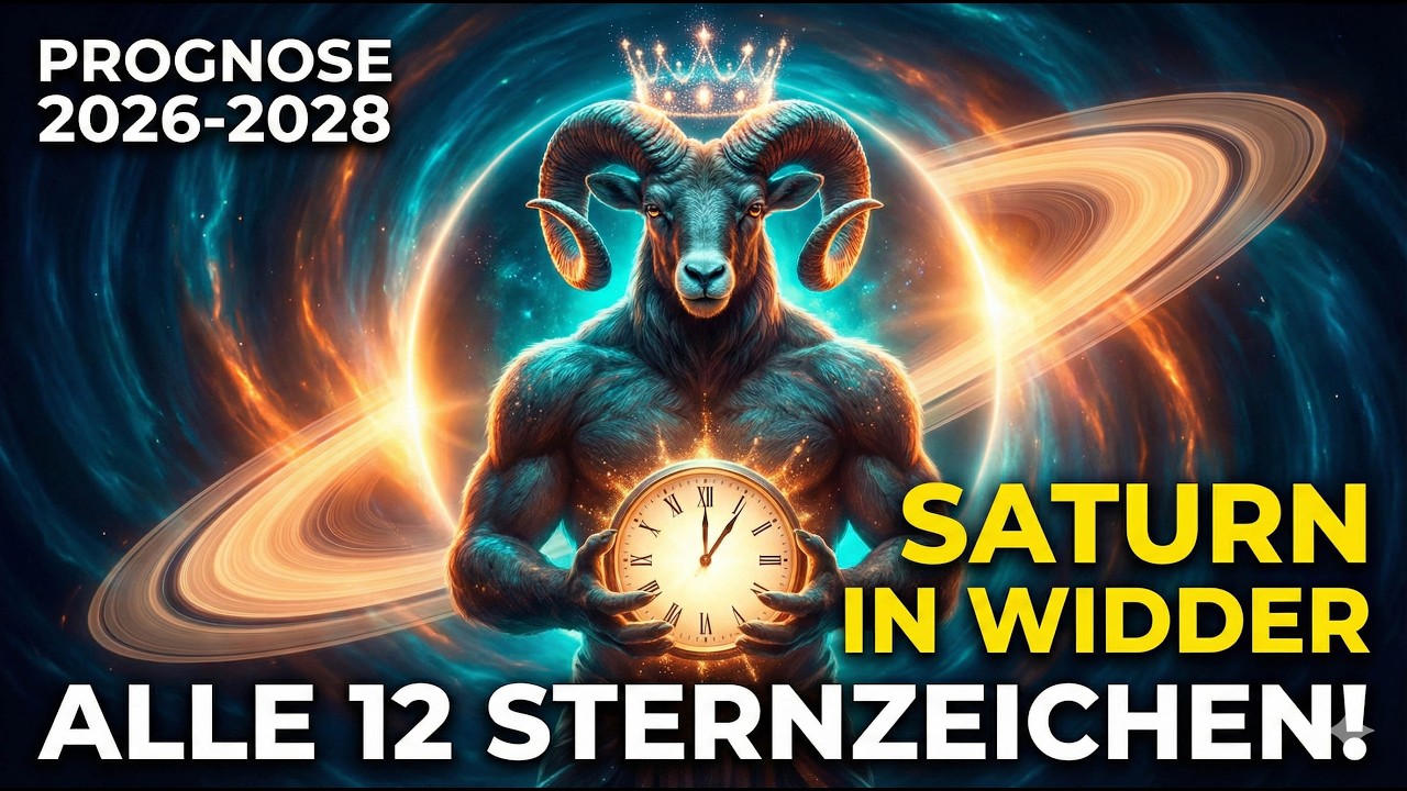 SATURN IN WIDDER 2026-2028: Die Prognose für ALLE 12 Sternzeichen! 🪐♈️