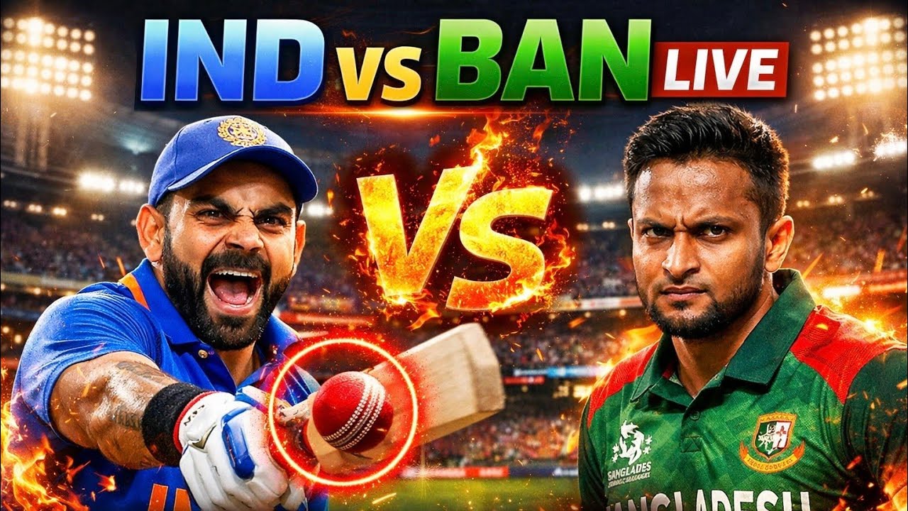 IND vs BAN LIVE MATCH TODAY | Full Match Streaming 🔴