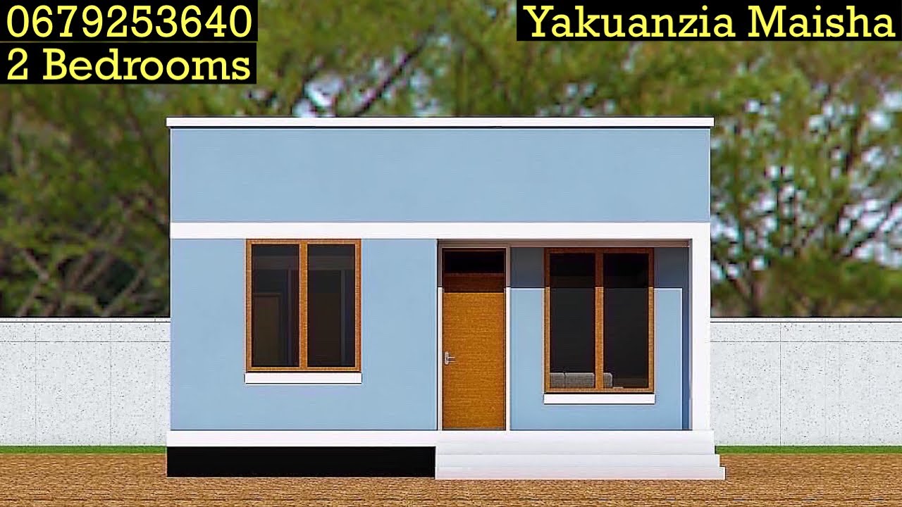 Ramani za nyumba ndogo za kisasa, 2 Bedrooms House Plan 220804, 0679253640