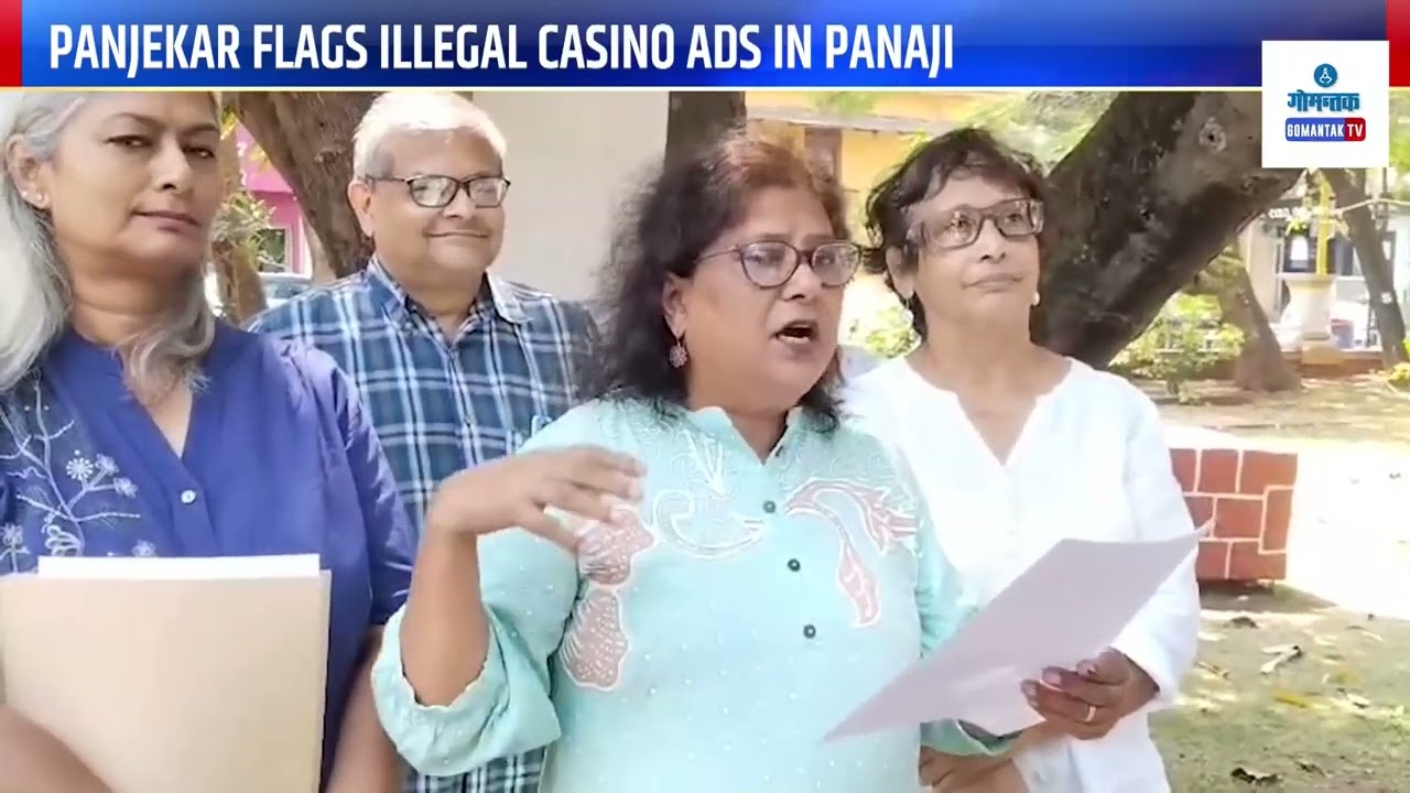 Panjekars against Casino - Panjekar flags illegal casino ads in Panaji | Gomantak TV