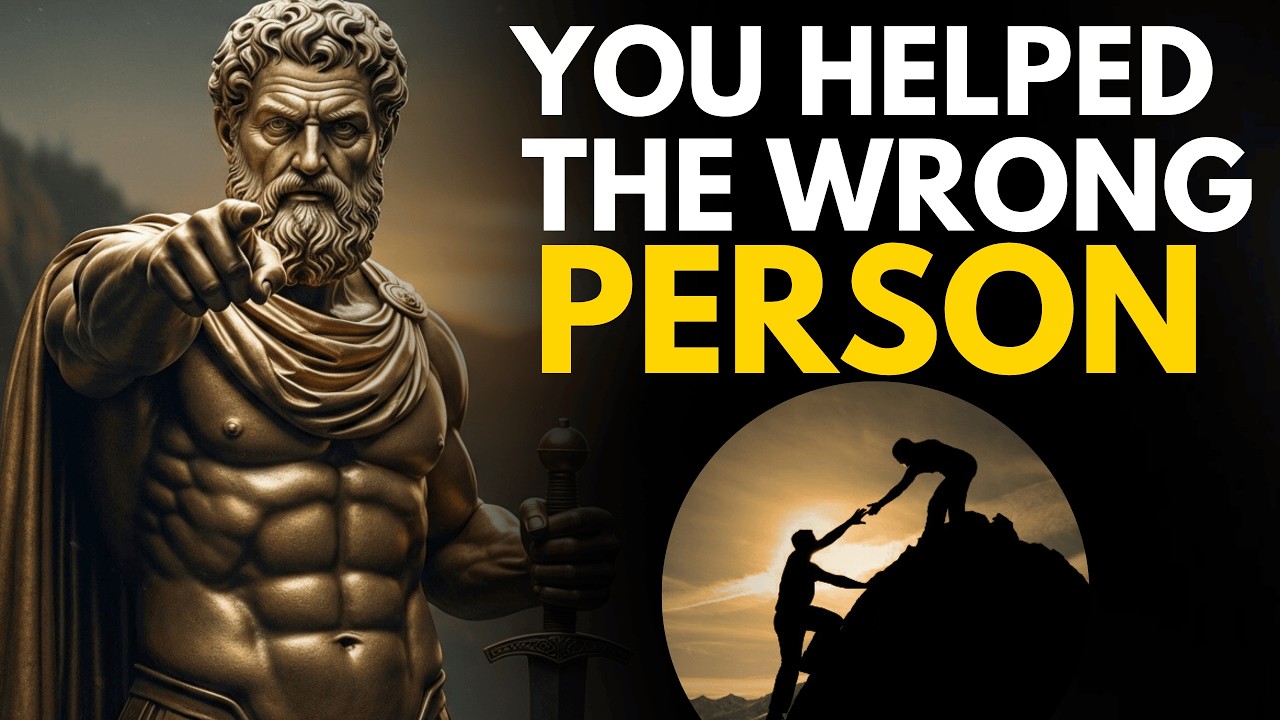 10 Signs the Person You Helped Is Secretly Your Enemy | Stoic Wisdom | Stoicism