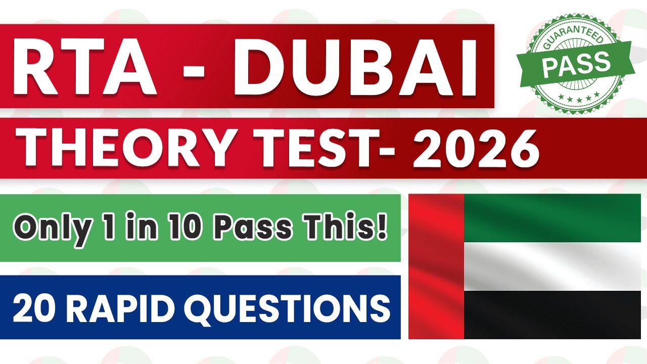 Большинство людей не справляются с этими 20 вопросами RTA Dubai ❌ | Водите уверенно в 2026 году #...