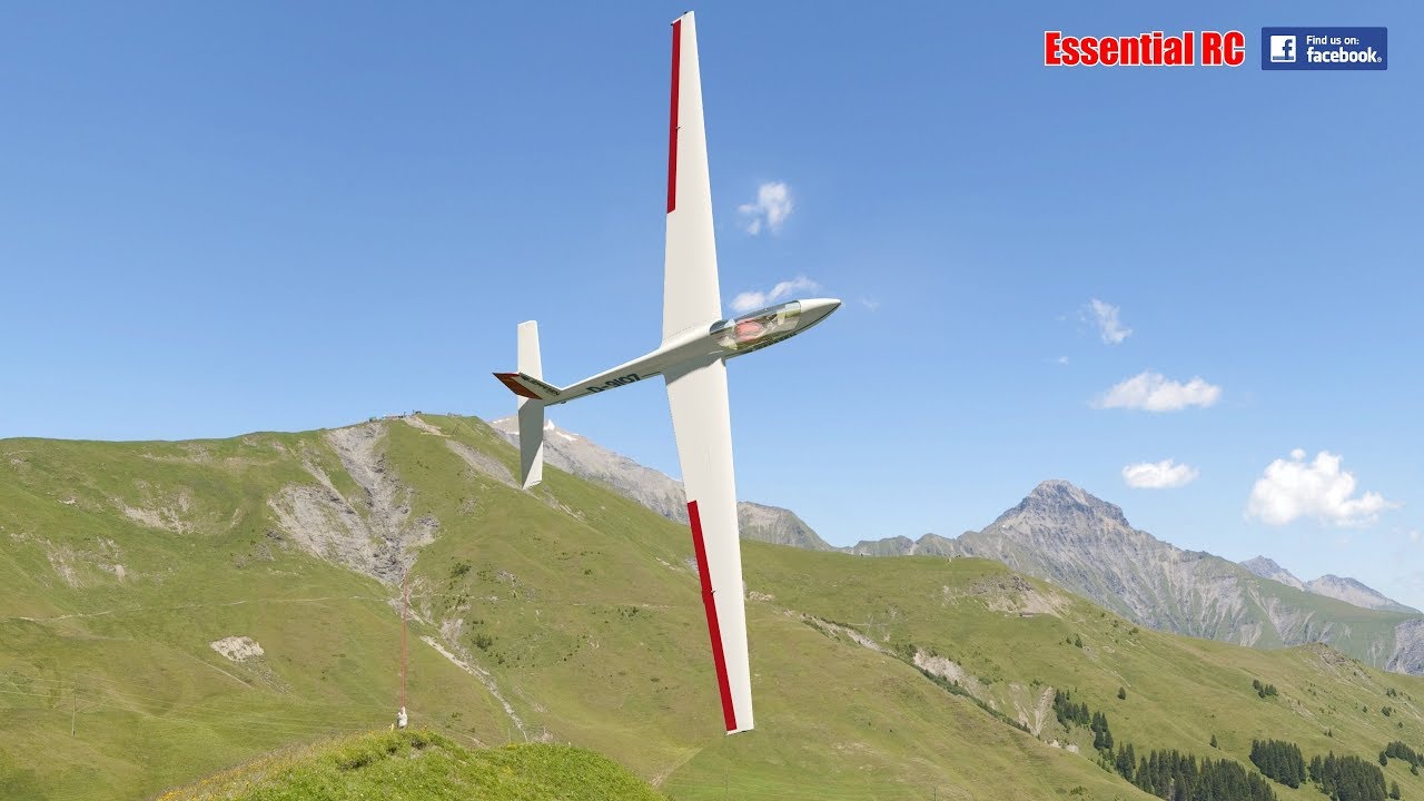 RC Glider FLIGHT and graceful AEROBATICS in Switzerland