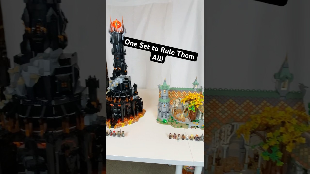 LEGO Barad-d&ucirc;r vs. Rivendell! Which Lord of the Rings Set is Superior? 🤔#lego #legolordoftherings