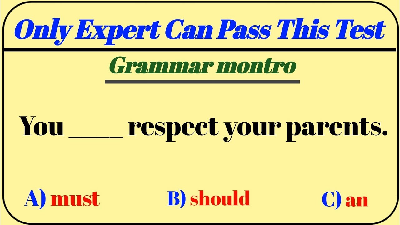 Mixed English Grammar Quiz| Only Expert Can Pass This Test!#englishgrammar  