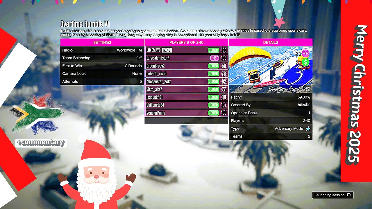 🎄GTA Online SA Edition: Had fun playing this Mode! |Snowy Season❄️