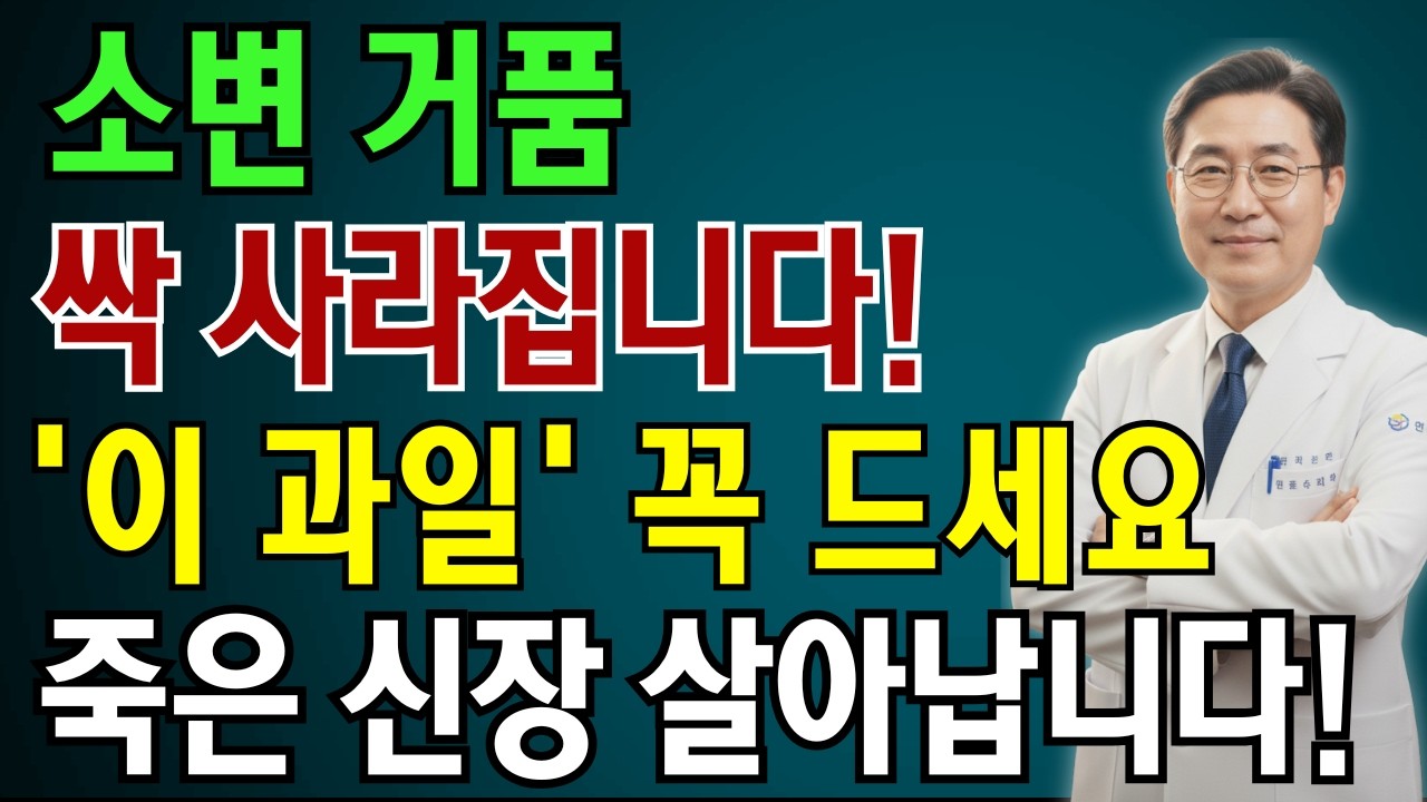 의사도 놀란 과일의 힘! 소변 거품 사라지고 신장이 되살아납니다 | 노인 건강 | 의사가 말하는 건강