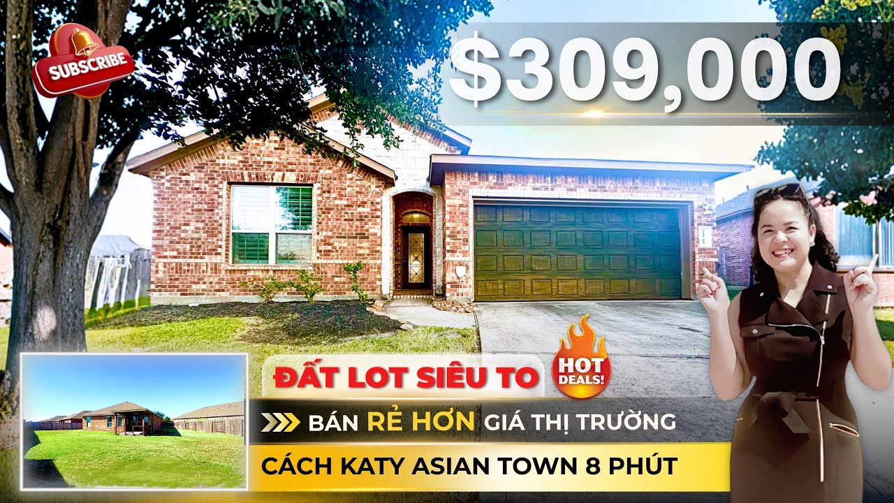 #12 KATY - NHÀ TRỆT ĐẸP 4 BED 3 BATH ĐẤT LOT SIÊU TO 1/4 HECTA BÁN RẺ HƠN GIÁ THỊ TRƯỜNG RẤT NHIỀU