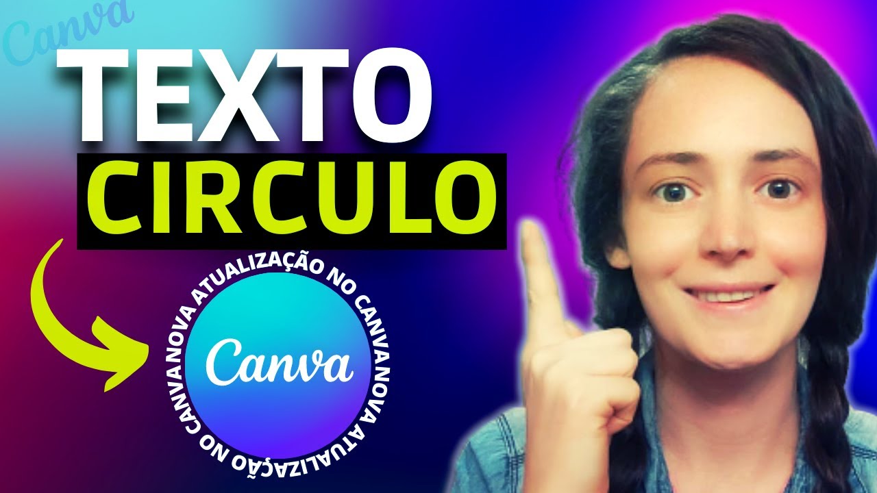 Como Aplicar o Efeito Circulo Em Textos No Canva Gr&aacute;tis |Tutorial Completo| Para Iniciantes.