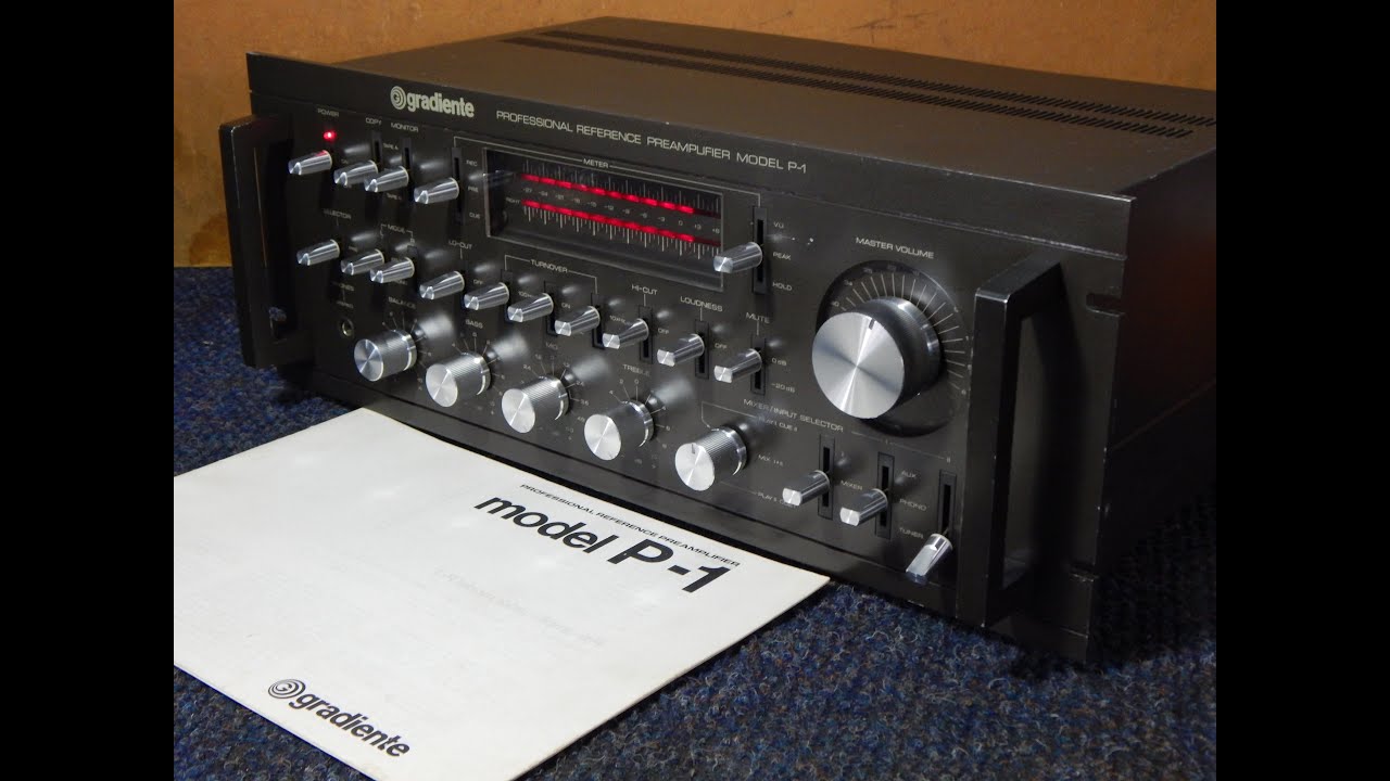 VENDA-GRADIENTE P-1 - PRE AMPLIFICADOR SYSTEM ONE TOP ANOS 80  VINTAGE - LINK ANÚNCIO DESCRIÇÃO