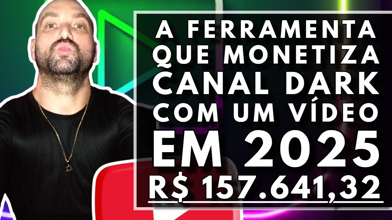 A FERRAMENTA TOP 1 PRA MONETIZAR CANAL DARK COM UM VÍDEO EM 2025