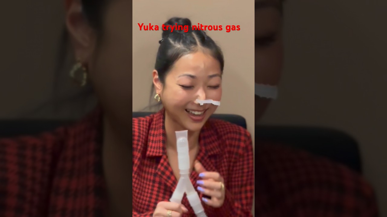 Staff trying nitrous gas/laughing gas