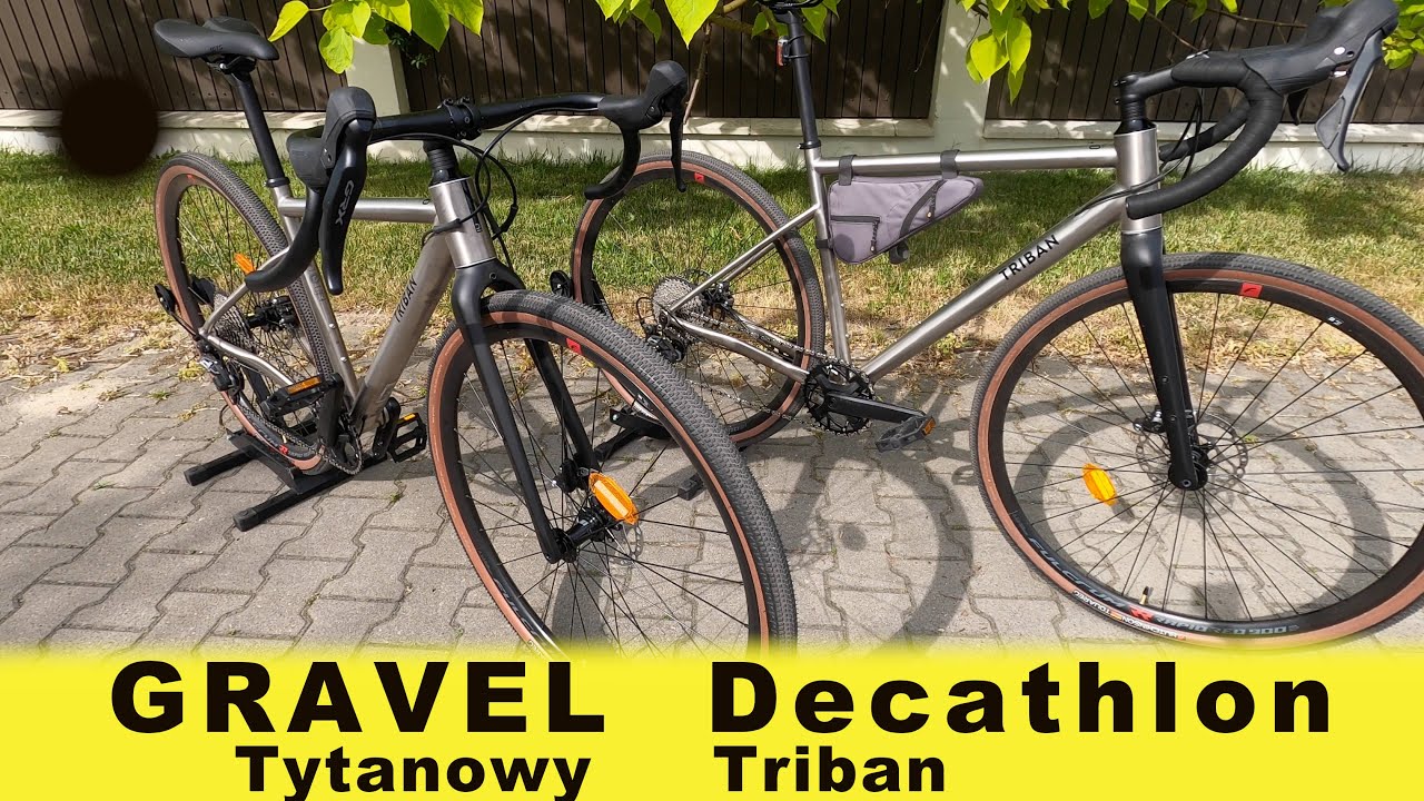 Gravel Decathlon tytanowy! Triban GRVL 900 titane czy ma sens zalety specyfikacja rama tytanowa