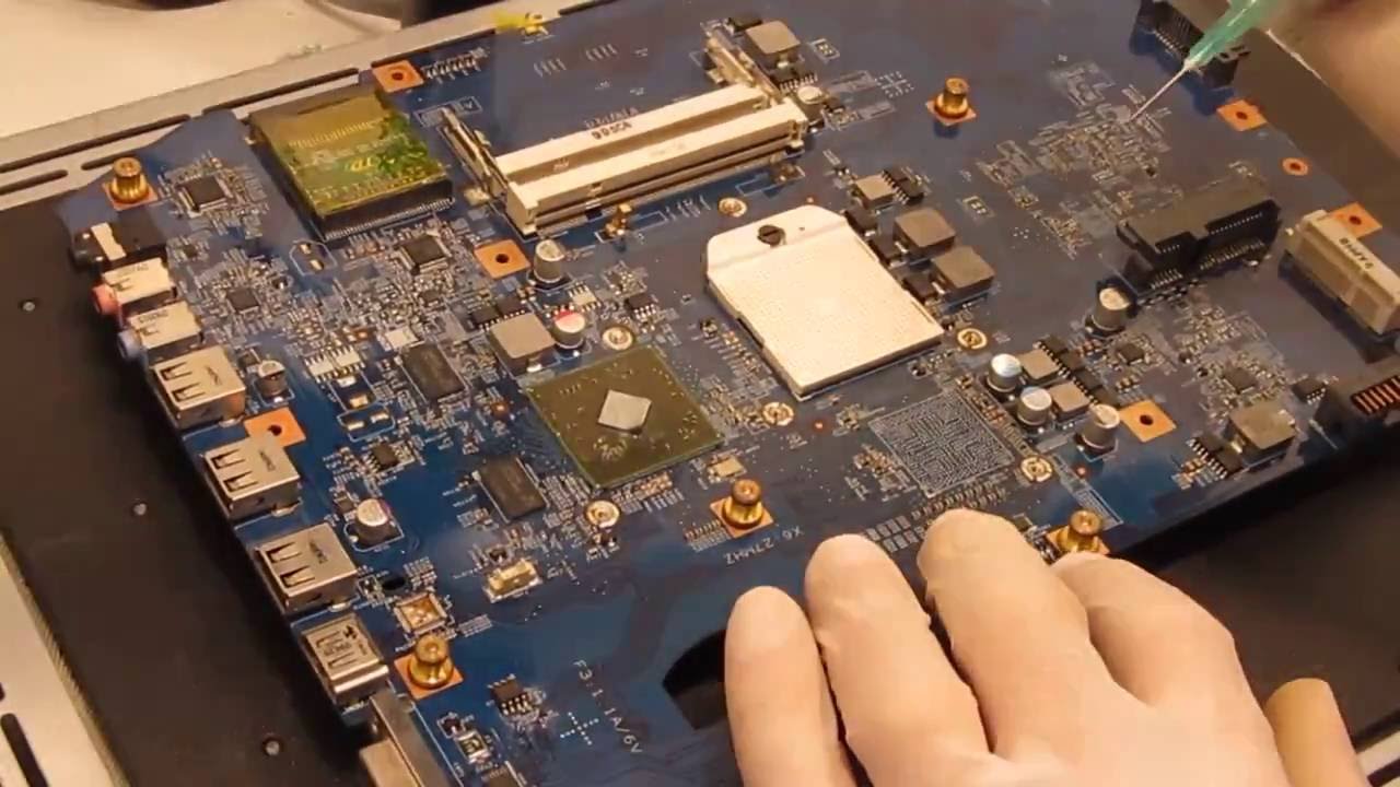 Acer 7540G JV70-CP kein Bild Reparatur no picture repair - Northbridge defekt defective