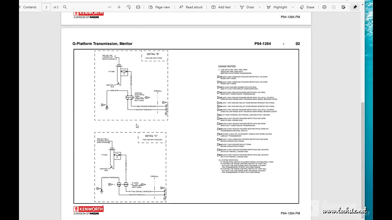 Kenworth wiring diagrams electrical schematics - TRUCK and BUS repair