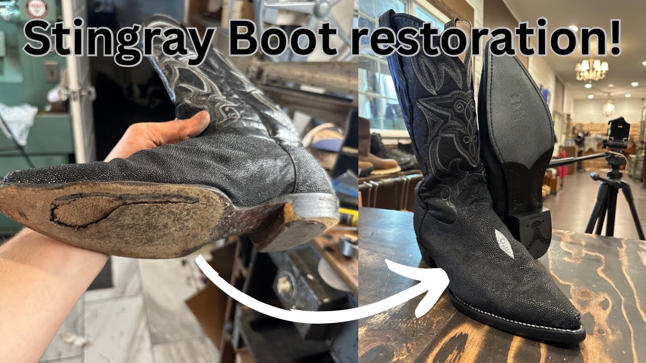 Stingray Cowboy Boot Restoration!