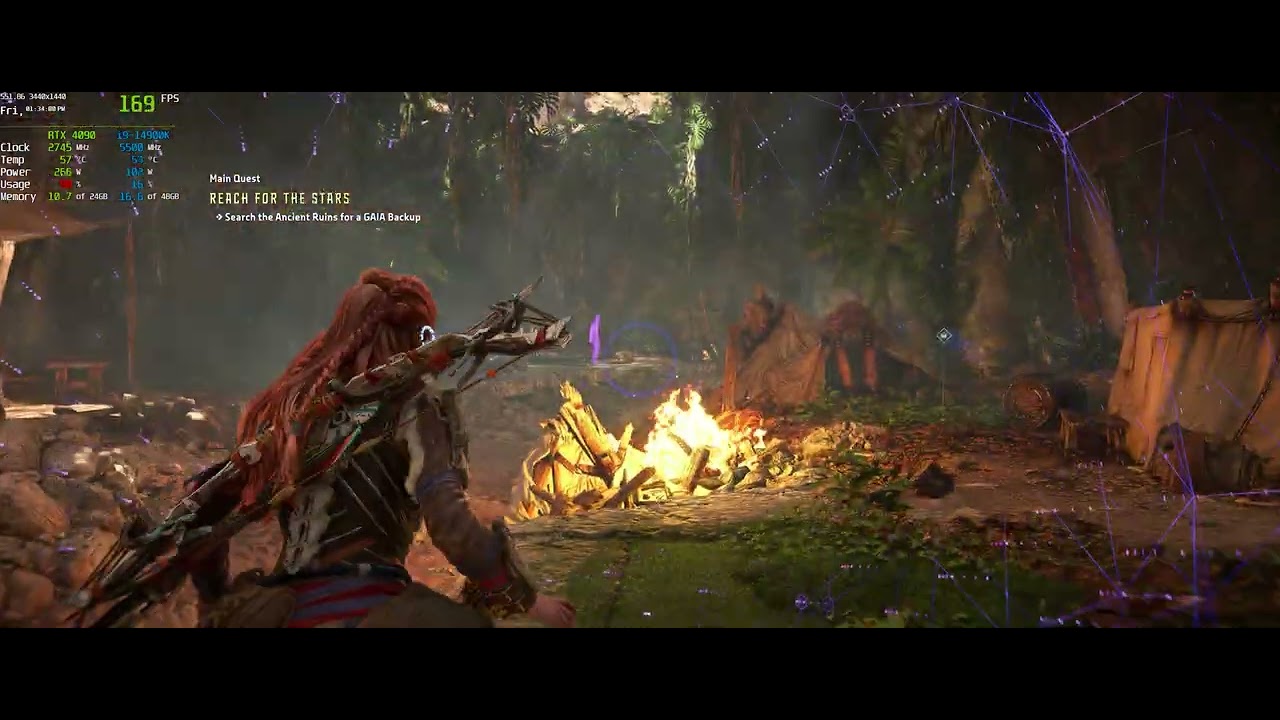 Horizon Forbidden West | 14900K RTX 4090 | 3440x1440 | Very High settings