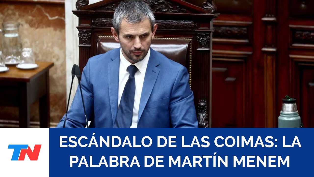 Martín Menem habló tras el escándalo de las coimas: 