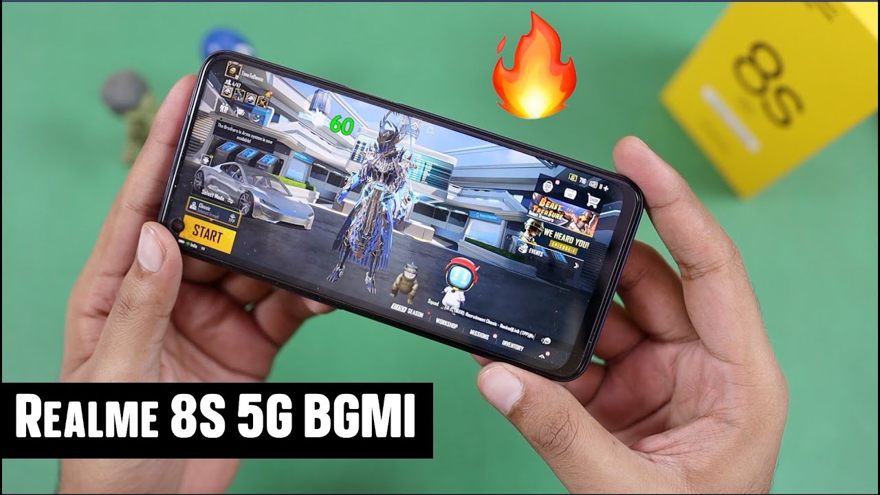 Realme 8S 5G BGMI PUBG Gaming Test with FPS & Heating | Gyro, Gameplay Hindi