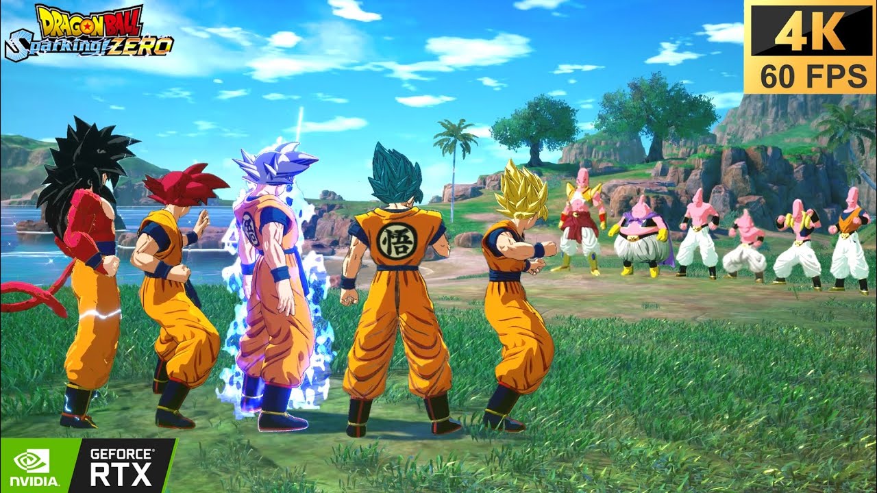 Goku Form's VS Majin Buu Form's, Unique & Ultimate Clash, Dragon Ball Sparking Zero, 4K 60FPS.