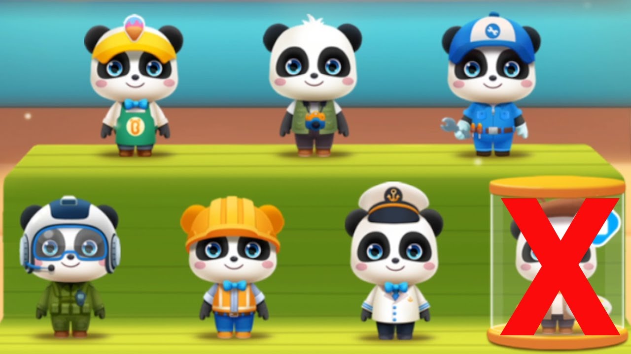 Little Panda's Life: Professions - Help Kiki and Play Various Roles - Babybus Game Videos