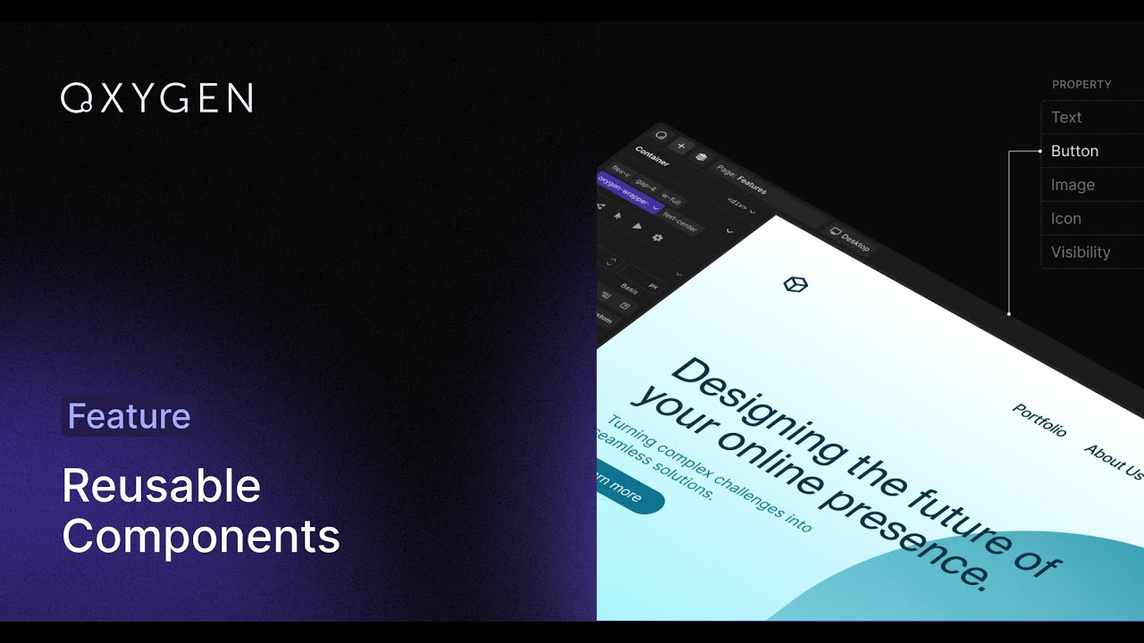 Learn to Use Reusable Components in Oxygen Builder