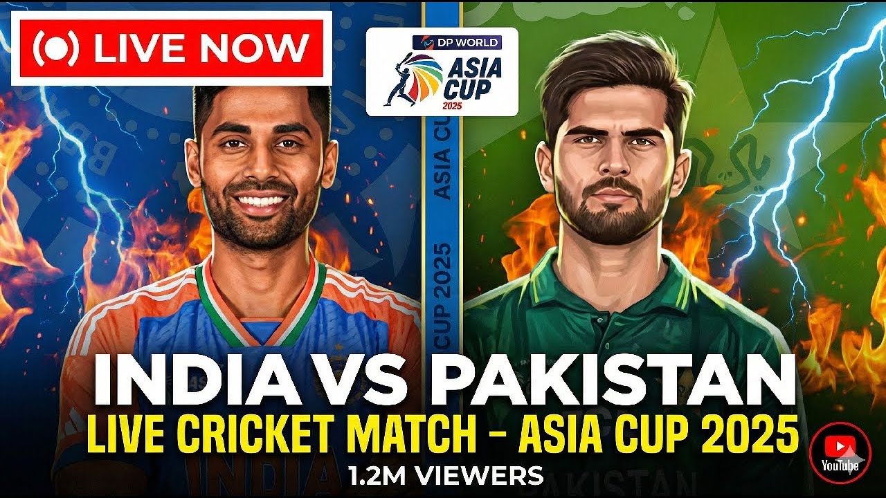 India vs Pakistan Live Score 🔴 IND vs PAK Match Today | Ball by Ball Update