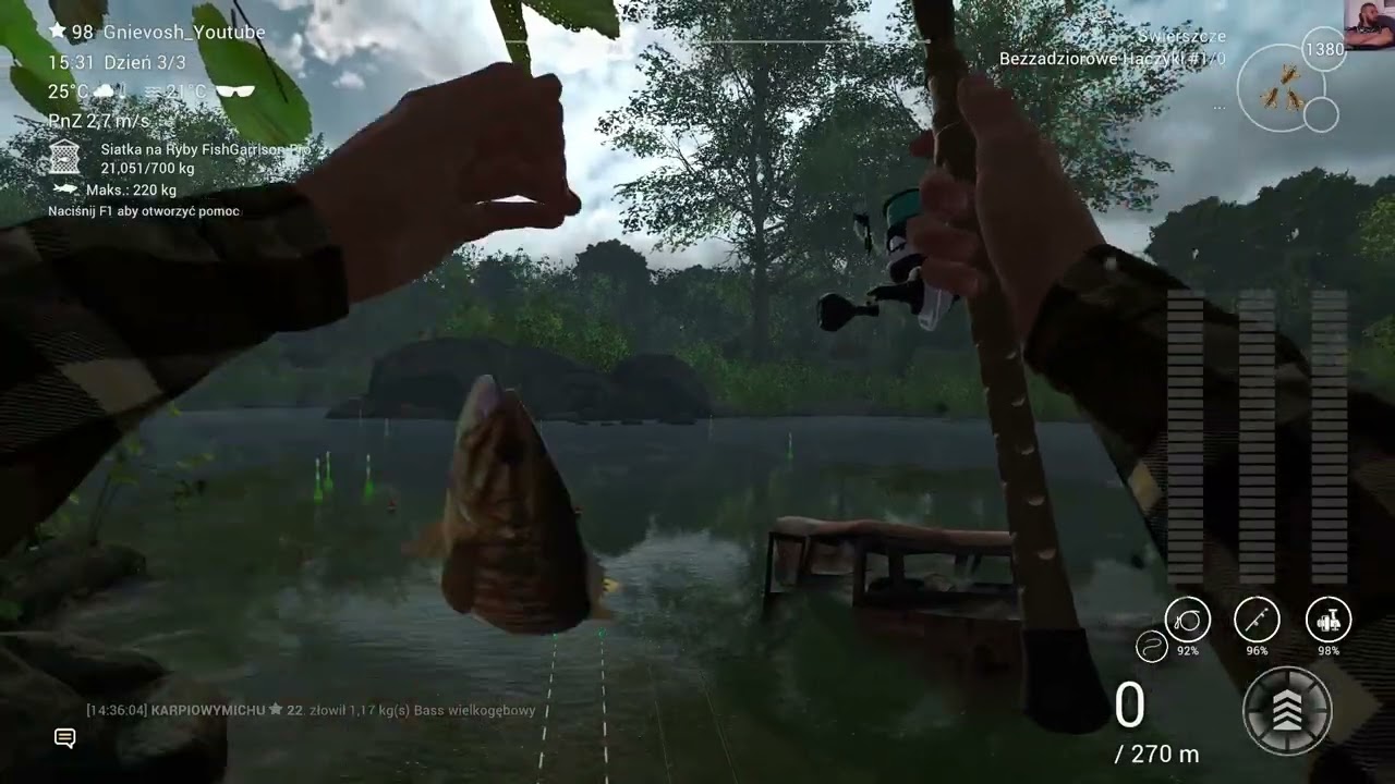 Fishing Planet - Unikatowy Bass Małogębowy - Rzeka Neherrin