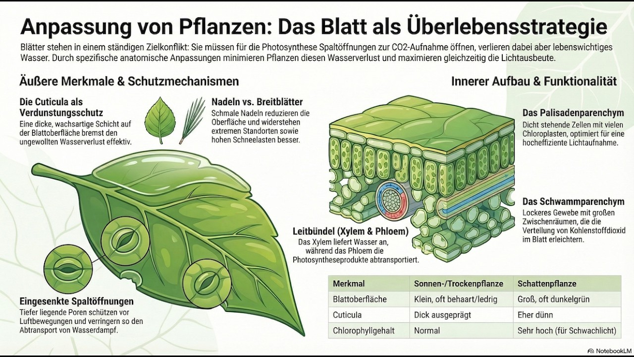Pflanzliche Anpassungen an den Lebensraum - Ökologie | Kapitel 4