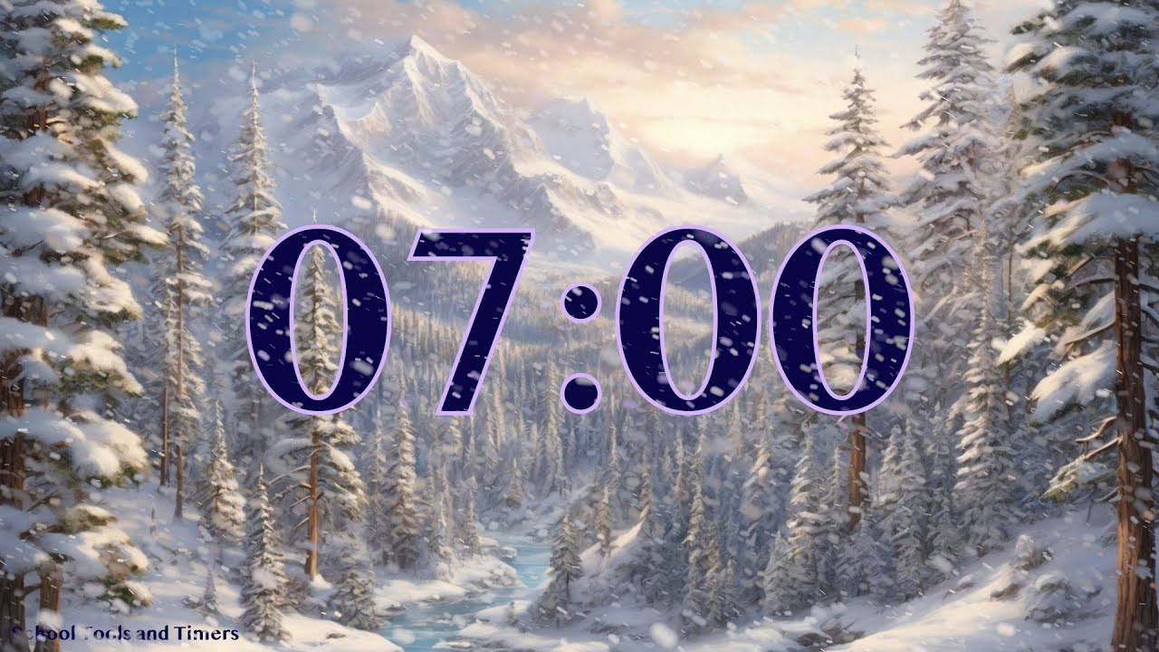 7 Minute Winter Timer with Relaxing Piano Music