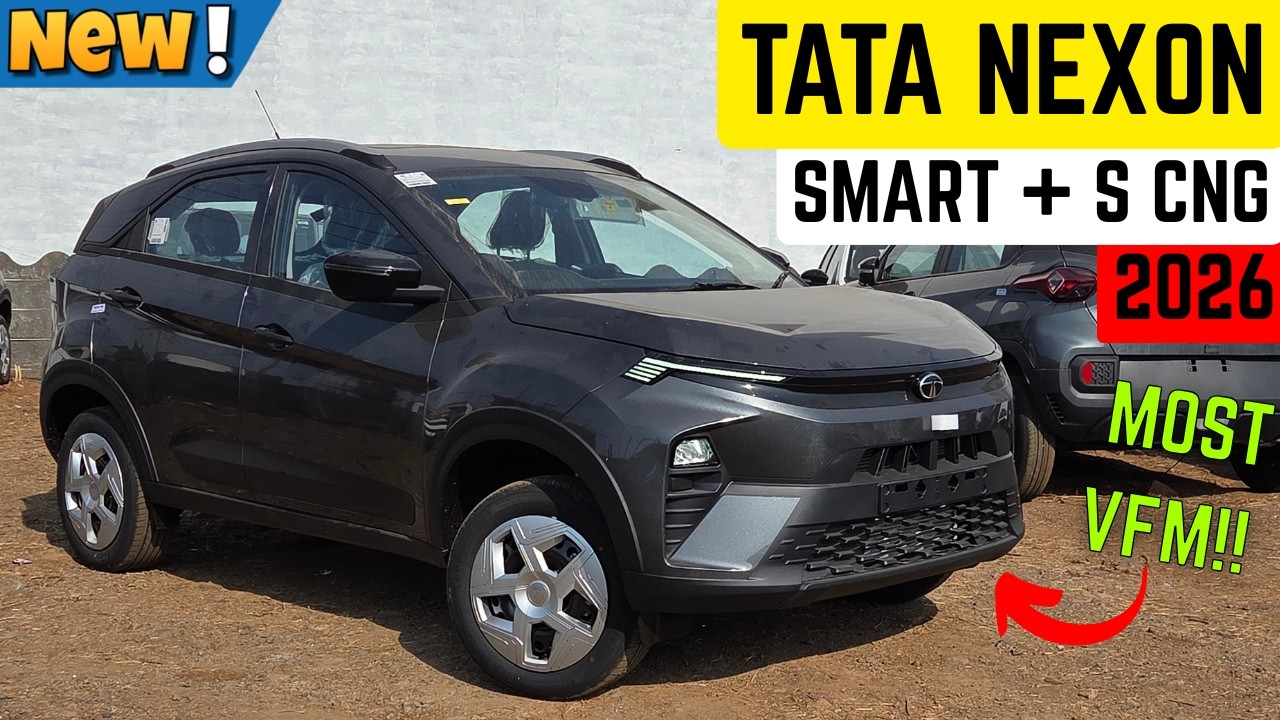 TOP CLASS MILEAGE KE SAATH TOP CLASS FEATURES🔥|| TATA NEXON SMART PLUS S CNG 2026😍|| DETAILED REVIEW