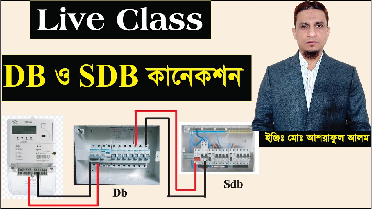 ডিষ্ট্রিবিউশন বোর্ড সাব ডিষ্ট্রিবিউশন বোর্ড কানেকশন।distribution sub distribution board connection.